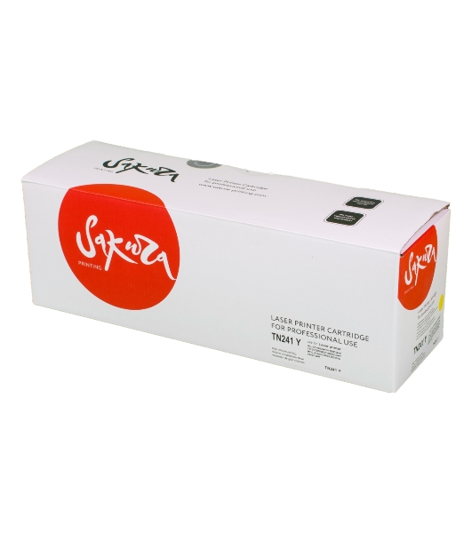 Картридж лазерный Sakura TN241Y для Brother HL-3140CW, HL-3150CDW, HL-3170CDW, DCP-9020CDW, MFC-9140CDN, MFC-9330CDW, MFC-9340CDW, желтый, 1400 к.