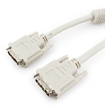 Кабель DVI-D single link Gembird/Cablexpert CC-DVI-6C, 19M/19M, 1.8м, серый, экран, феррит.кольца, пакет, фото2