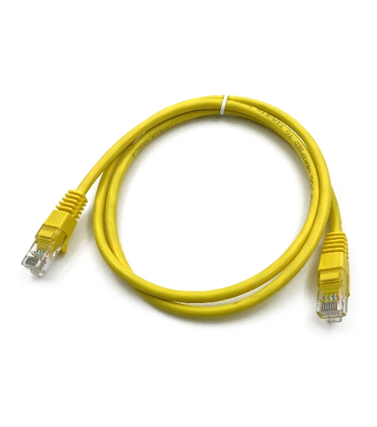 Патч-корд Buro cat.5e 1м желтый RJ-45 (м)-RJ-45 (м)