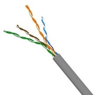 Кабель NewMax FTP CCA, 4 пары, cat.5e, PVC, серый, 305 м.