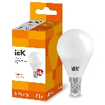 Лампа светодиодная IEK LLE-G45-5-230-30-E14 ECO G45 5Вт шар 3000К теплый белый E14 450лм 230-240В, фото3