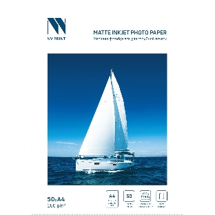 Матовая фотобумага NVPrint для струйной печати 160г/м A4 50 листов