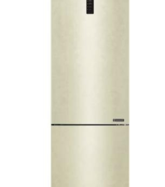 Холодильник LG GA-B509CESL бежевый глянцевый двухкамерный 277/107л морозилка снизу, No Frost