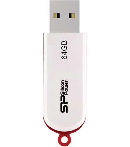 Флешка USB Silicon Power R/W 64Gb LuxMini 320 SP064GbUF2320V1W USB 2.0 белый