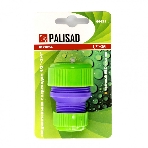 Муфта соединительная Palisad с переходом 1/2'-3/4', пластмассовая, фото3
