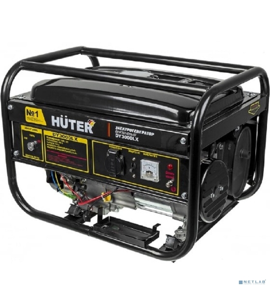 Электрогенератор бензиновый Huter DY3000LX, 2.7 кВт, 67 дБ, 45 кг