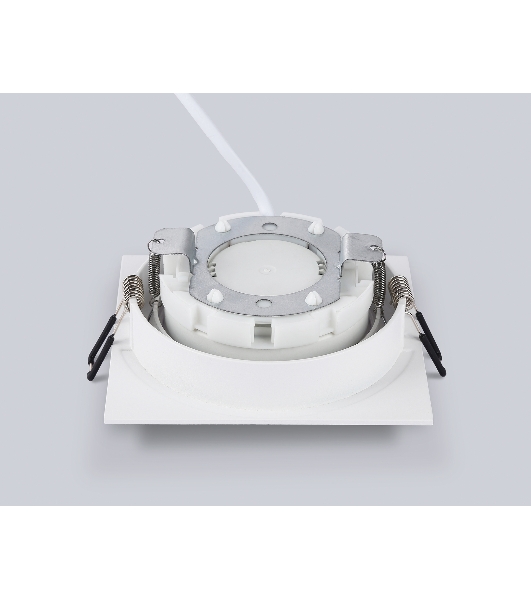 Светильник встраиваемый TN6607 WH белый IP44 GX53 max 15W 110*110*23