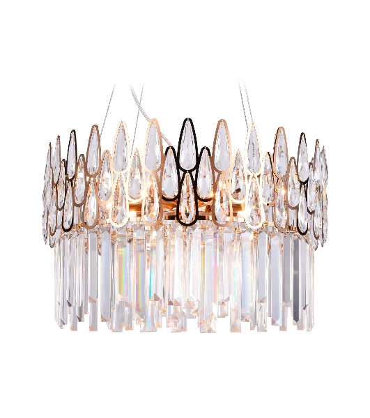 Светильник Ambrella light TR5263/8 GD/CL золото/прозрачный E14/8 max 40W D500*700