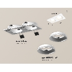 Комплект встраиваемого светильника Ambrella light XC7635060 SWH белый песок MR16 GU5.3 (C7635, N7020), фото 1