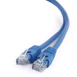 Патч-корд UTP Cablexpert cat.6, 0.25м, литой, многожильный, синий