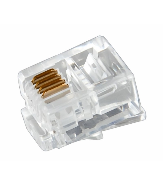 Джек телеф. Rexant 6P-4C (уп. 100 шт)