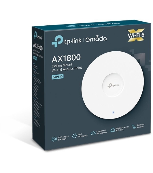 Потолочная двухдиапазонная точка доступа Wi-Fi TP-Link EAP610 AX1800