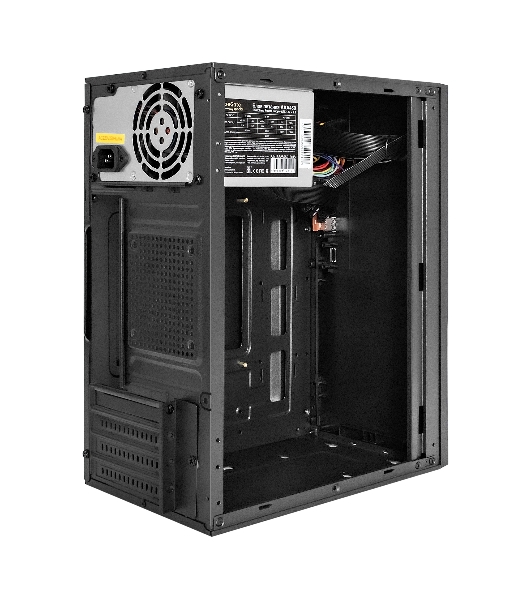 Компьютерный корпус Minitower ExeGate BAA-308-AAA350 (mATX, БП AAA350 с вент. 8см, 2хUSB, HD Audio, черный)