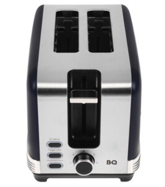 Тостер BQ T1000 синий, 1000 Вт, 2 слота
