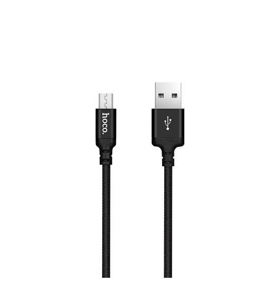 Кабель HOCO X14 USB 2.0, AM/microBM, черный, 1м
