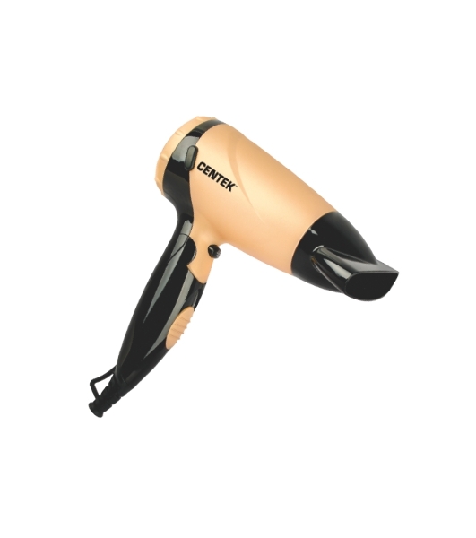 Фен Centek CT-2209 BLG черный/золотой перламутр, 1600 Вт, компактный