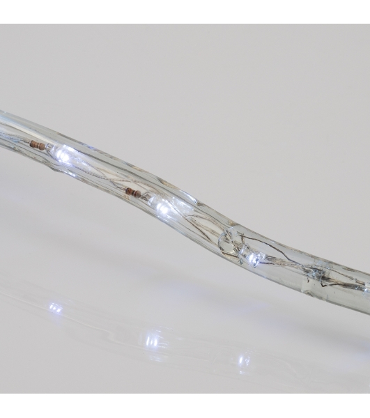 Дюралайт Neon-night LED, фиксинг (2W), 24 LED/м, белый, 25 м