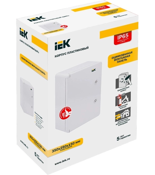Корпус пластиковый ЩМПп 350х250х150 УХЛ1 IP65 IEK MKP93-N-352515-65