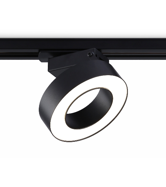 Трековый однофазный светодиодный светильник Ambrella light GL6868 BK черный LED 15W 4200K D115*80