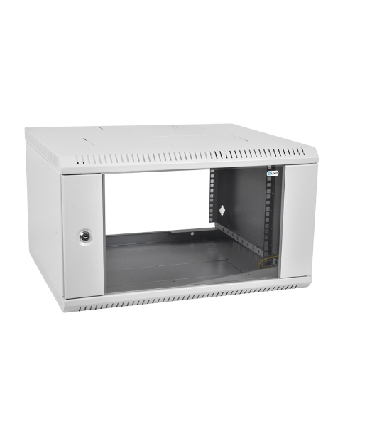 Шкаф телекоммуникационный настенный разборный 6U (600 x 650) дверь стекло