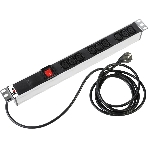 Аксессуар ЦМО Блок розеток Rem-16 с выкл., 9 IEC 60320 C13, 16A, алюм., 19', шнур 1,8 м. (R-16-9C13-V-440-1.8), фото3