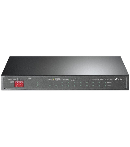 Коммутатор настольный TP-Link TL-SG1210MP 10-портовый гигабитный на 8 портов PoE+