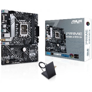 Материнская плата ASUS PRIME H610M-A WIFI D4, LGA 1700, Intel H610, 2xDDR4, 4xSATA, 2xM.2, 1xPCI-E 4.0 x16, 1xHDMI, 1xDisplayPort, 1x 1Gb LAN, 2xUSB-A 3.2 Gen 2, 4xUSB-A 2.0, 3x3.5 мм, 7.1, Micro-ATX