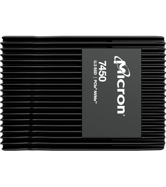 Накопитель SSD Micron 7450 Pro, 1.92Tb, 2.5', U.3, NVMe, R/W 6800/2700
