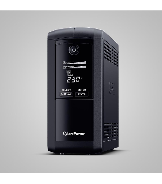 Источник бесперебойного питания CyberPower VP700ELCD/700 ВА/390 Вт/USB/RS-232/RJ-11/RJ-45/4 х CEE 7 (евророзетка)