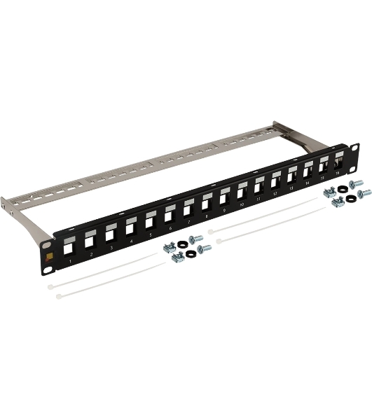Патч-панель наборная Lanmaster LAN-PPN16OK-STP 19' 1U 16x FTP