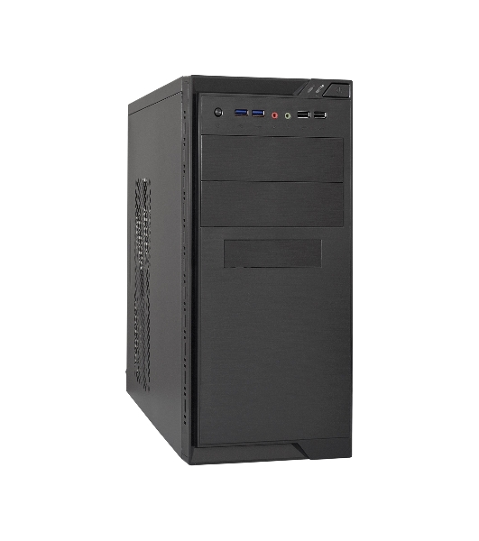 Компьютерный корпус Minitower ExeGate MA-372UX Black, mATX UN450, 120мм 2*USB+2*USB3.0, Audio