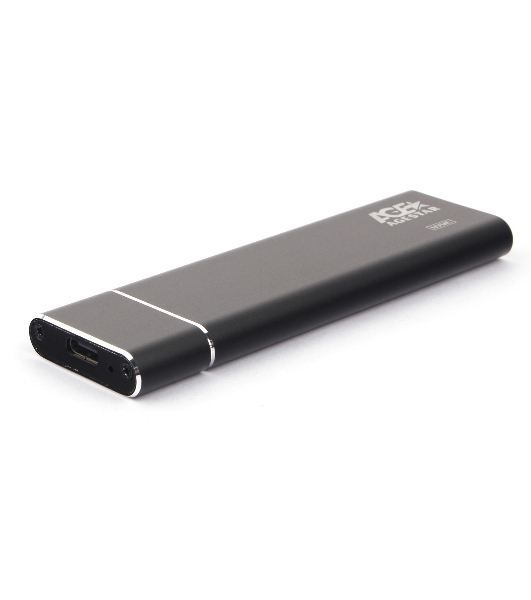 Внешний корпус AgeStar USB 3.1 Type-C M.2 NVME (M-key) AgeStar 31UBNV5C черный, алюминий, черный