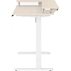 Стол для компьютера Cactus CS-EDL-DWT столешница ДСП светлый дуб каркас белый 120x71x60см, фото22