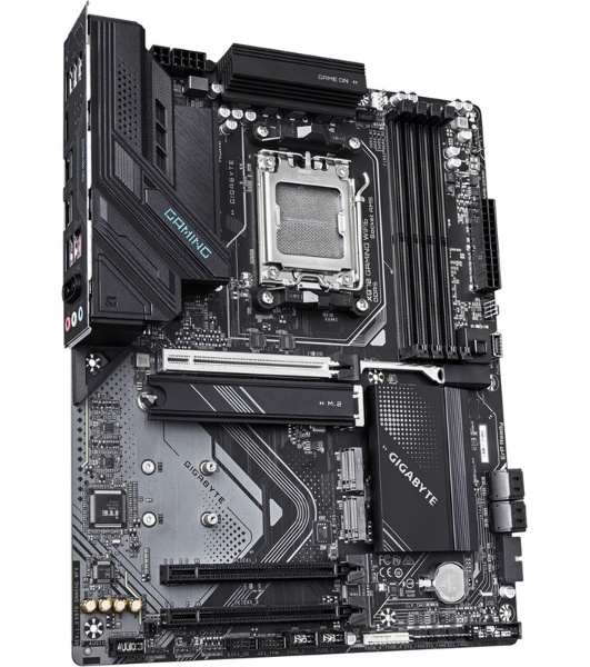 Материнская плата Gigabyte X870 GAMING WIFI6, AM5, AMD X870, 4xDDR5, 4xSATA, 3xM.2, 1xPCIe 5.0 x16, 2xPCIe 3.0 x1, 1xHDMI, 2xUSB-C (DisplayPort Alt Mode), 1x2.5Gb LAN, Wi-Fi 6, Bluetooth 5.3, 2xUSB-C 40Gbps, 1xUSB-A 10Gbps, 3xUSB-A 5Gbps, 4xUSB-A 2.0, 3x3.5 мм, 7.1, ATX