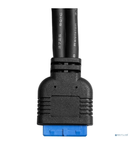 Планка портов в корпус 2xUSB 3.0 ExeGate BrctUSB3-2A (USB 3.0 20pin (IDC 20pin F) --> 2x USB 3.0 Af, кабель 20 см)