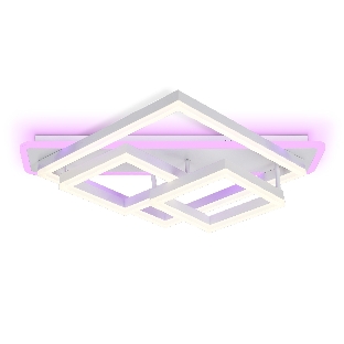 Светильник Ambrella light FA8531 WH белый 132W 3000K-6400K+RGB 630*570*160 (ПДУ РАДИО 2.4G)