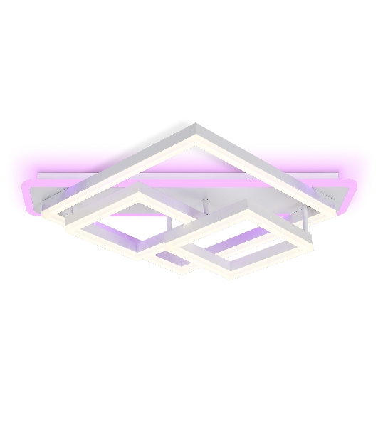 Светильник Ambrella light FA8531 WH белый 132W 3000K-6400K+RGB 630*570*160 (ПДУ РАДИО 2.4G)