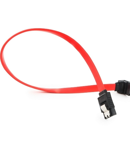 Кабель интерфейсный SATA Cablexpert CC-SATAM-DATA90-0.3M, 30 см, угловой разъем, 7pin/7pin, защелка, пакет