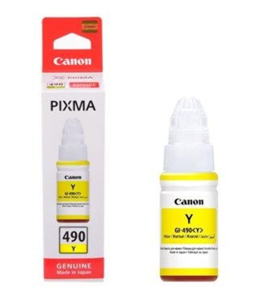 Чернила Canon GI-490Y 0666C001 желтый для Canon Pixma G1400/2400/3400 (70мл)