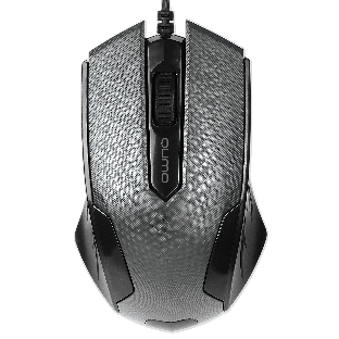 Мышь проводная Qumo Office M14 серый, 1000 dpi, USB, кнопки - 3