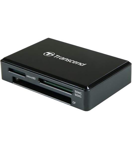 Кард-ридер Transcend черный, All-in-One cardreader, USB 3.1 Gen 1