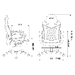 Кресло Бюрократ VIKING 6 KNIGHT B FABRIC черный, ткань, 120 кг, механизм качания, фото27