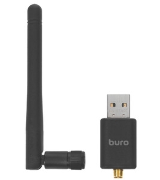 Адаптер USB Buro Bluetooth 4.0+EDR class 1 100м черный