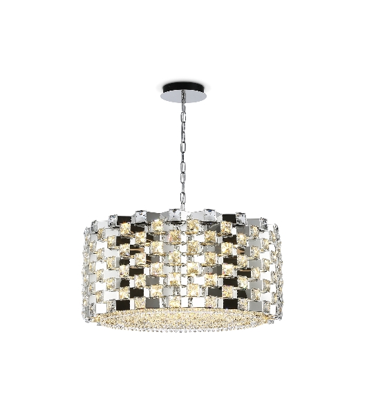Люстра Ambrella light LH41006/18 CH/CL хром/прозрачный E14*18 max 40W D700*320