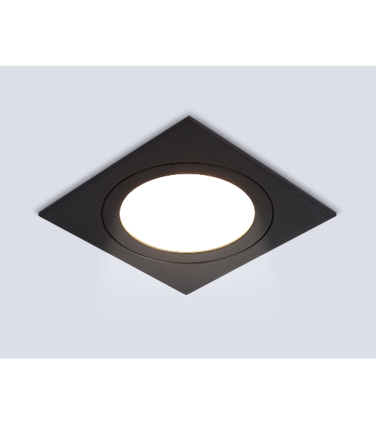 Светильник Ambrella light TN6609 BK черный IP44 GX53 max 15W 110*110*23