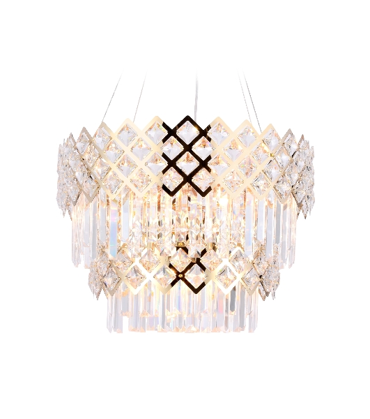 Светильник Ambrella light TR5275/8 GD/CL золото/прозрачный E14/8 max 40W D520*880