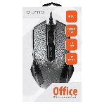 Мышь проводная Qumo Office M14 серый, 1000 dpi, USB, кнопки - 3, фото2