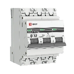 Выключатель автоматический модульный 3п D 32А 4.5кА ВА 47-63 PROxima EKF mcb4763-3-32D-pro, фото 1