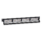 Патч-панель 19' (1U) Cabeus PL2-24-Cat.5e-Dual IDC, 24 порта RJ-45, категория 5e, Dual IDC, с задним кабельным организатором, new, фото 1