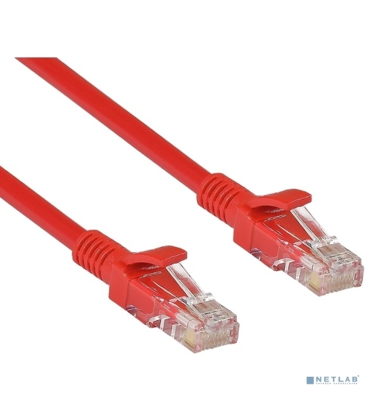 Патч-корд UTP cat.5e, 2м ExeGate красный